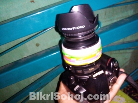 Nikon d3000 with 18-55 mm lens